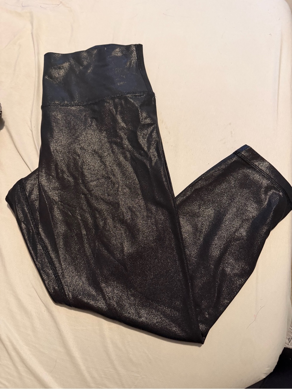 lululemon athletica Shiny Black Capris